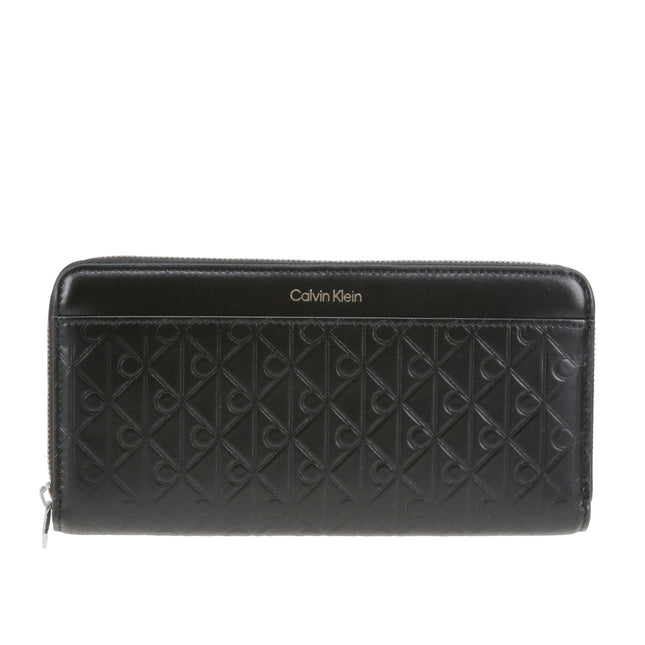 Embossed Aop Long Zip Around