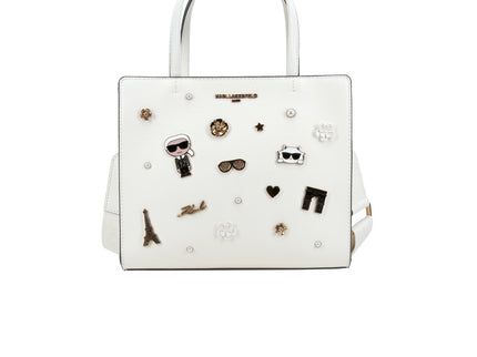 Maybelle Satchel Snow Wht Pin