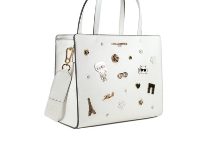 Maybelle Satchel Snow Wht Pin