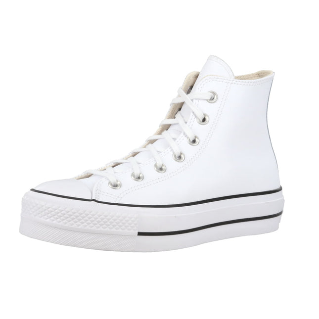 CT ALL STAR LIFT HIGH LEATHER - WHTBKWHT