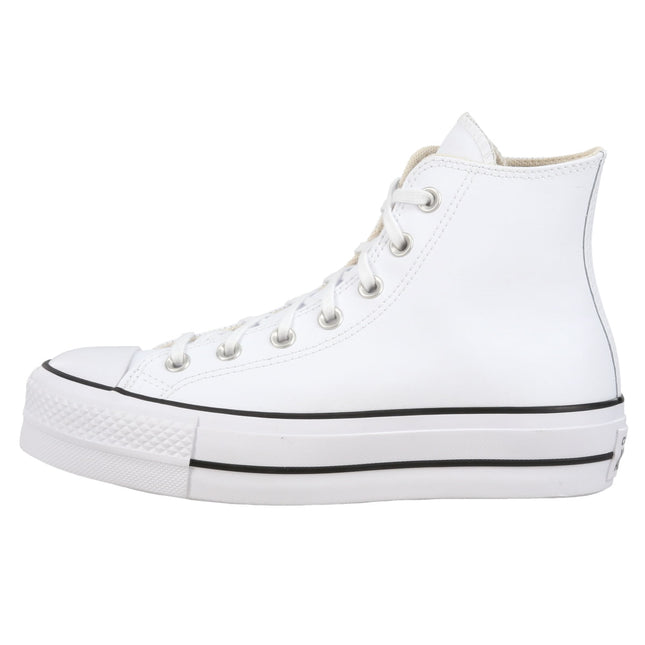 CT ALL STAR LIFT HIGH LEATHER - WHTBKWHT