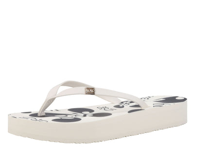 FLORAL ELEVATED BEACH SANDAL - ANCIEWHT