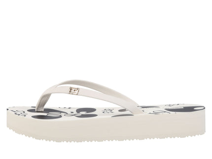 FLORAL ELEVATED BEACH SANDAL - ANCIEWHT