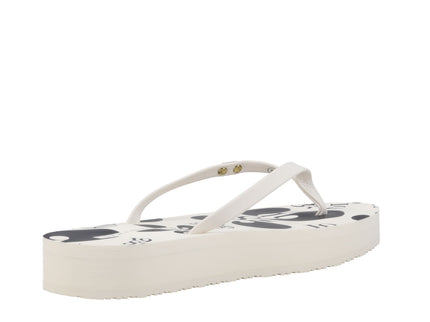 FLORAL ELEVATED BEACH SANDAL - ANCIEWHT