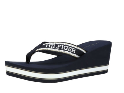 HILFIGER WEDGE BEACH SANDAL - SPACEBLU