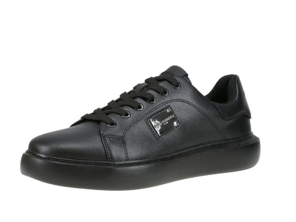 Side Logo Plate Lace Up Sneake