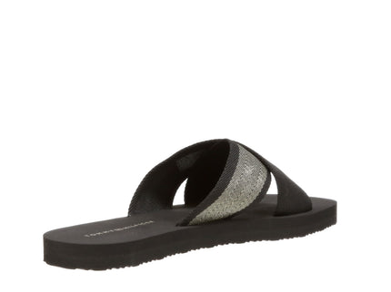 IM CROSS STRAP BEACH SANDAL - BLACK