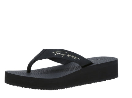 IM SIGNATURE WEDGE BEACH SANDAL - BLACK