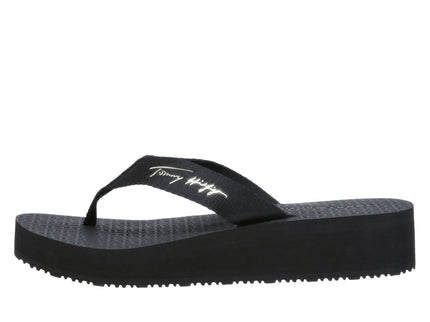 IM SIGNATURE WEDGE BEACH SANDAL - BLACK