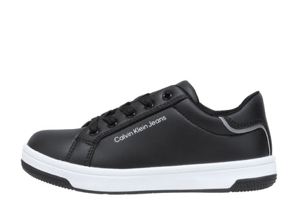 LOW CUT LACE UP SNEAKER1 - BLACK