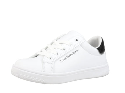 LOW CUT LACE UP SNEAKER1 - WHTBLK
