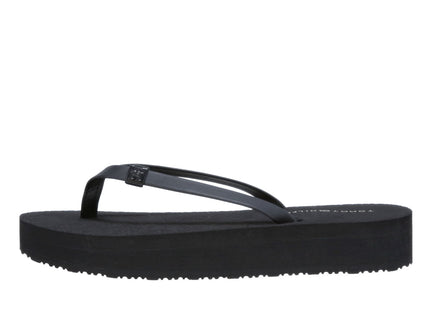 MONOGRAM BEACH SANDAL - BLACK