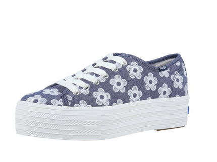 Triple Up Chambray Floral Embr