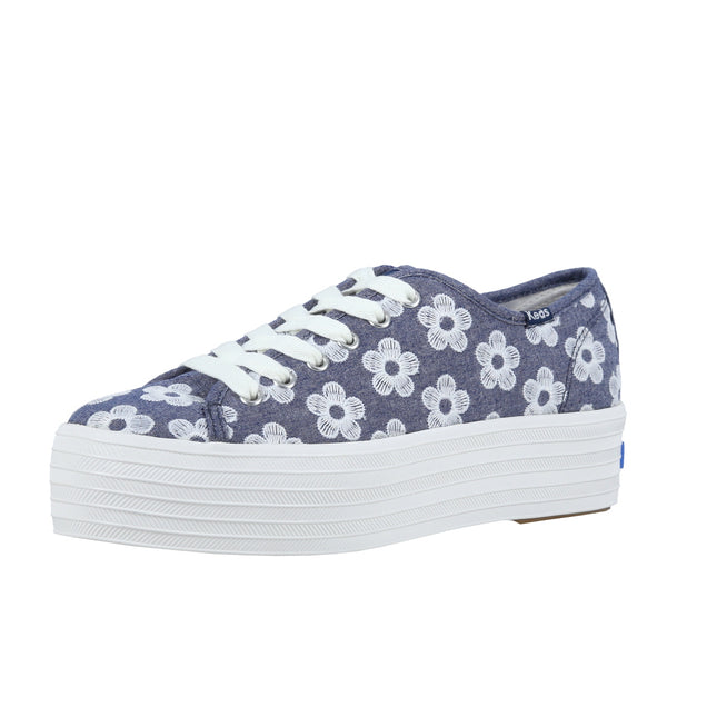 Triple Up Chambray Floral Embr