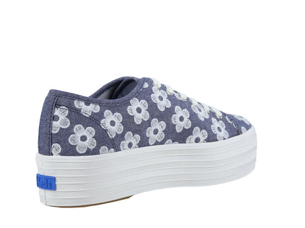 Triple Up Chambray Floral Embr