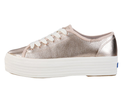 Triple Up Metallic Leather