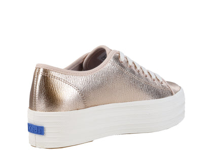 Triple Up Metallic Leather