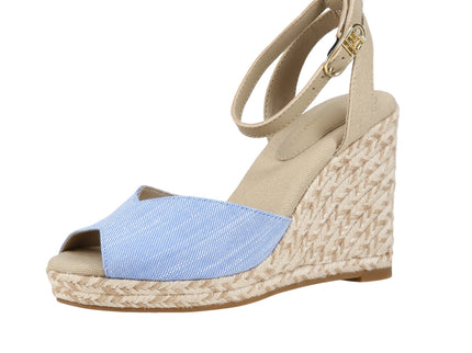 Chambray High Wedge Espadrille