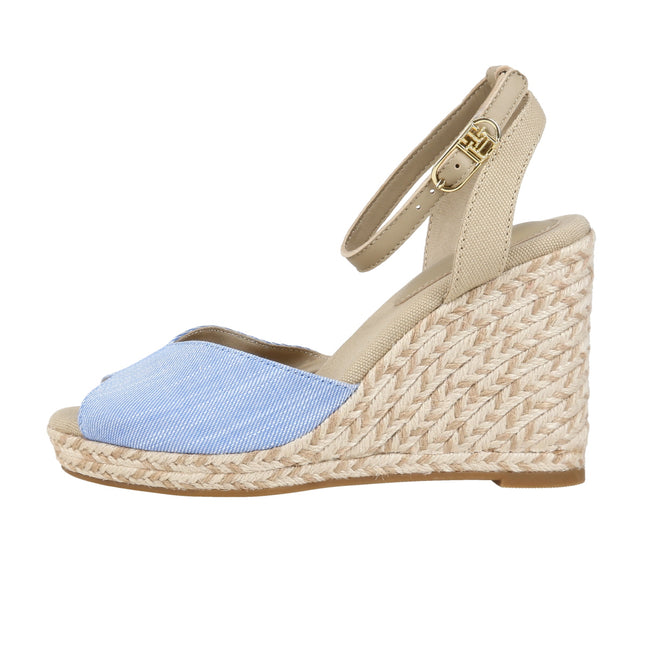 Chambray High Wedge Espadrille