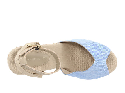 Chambray High Wedge Espadrille