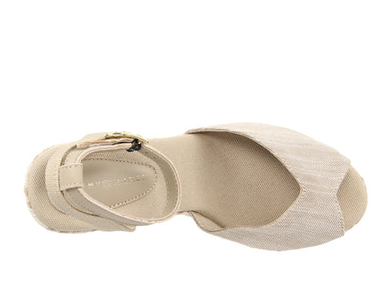 Chambray High Wedge Espadrille