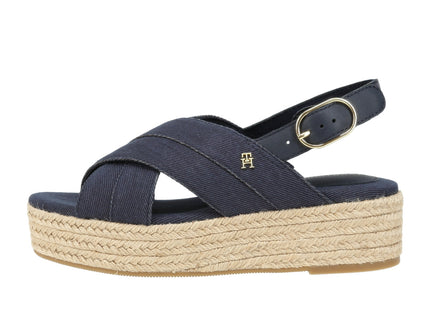 Denim Espadrille Platform Sand