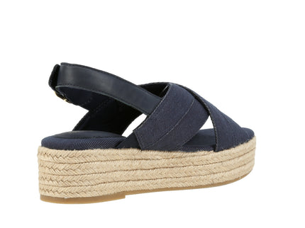 Denim Espadrille Platform Sand