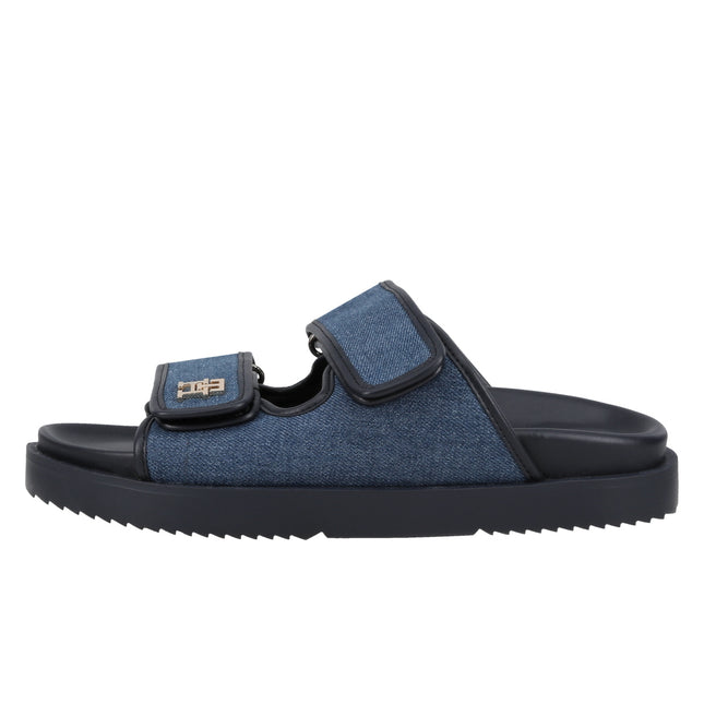 Double Strap Denim Sandal