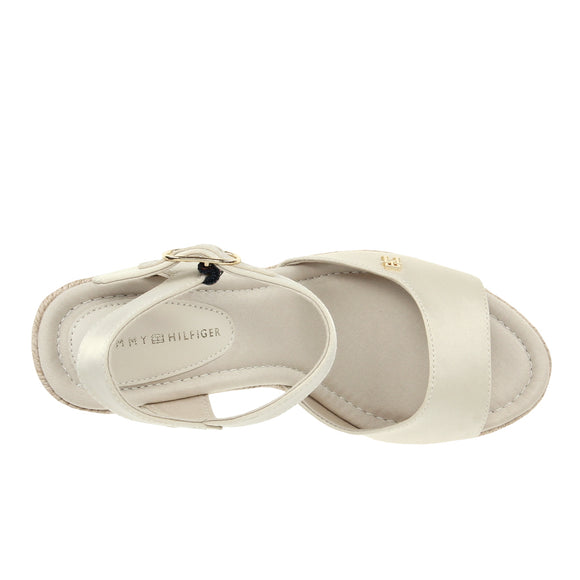 High Wedge Espad Satin