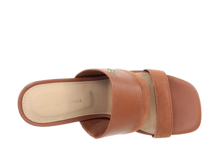 Leather & Suede Block Heel Mul