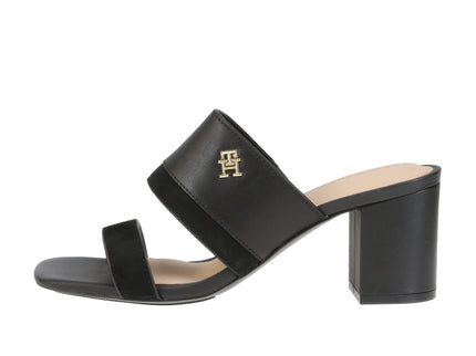 Leather & Suede Block Heel Mul