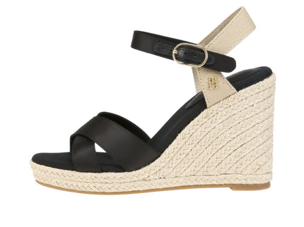 Satin High Wedge Espadrille