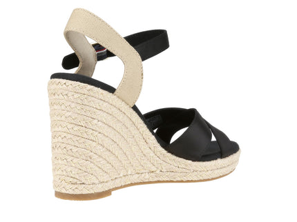 Satin High Wedge Espadrille