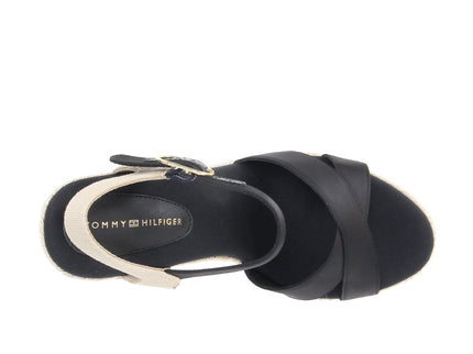 Satin High Wedge Espadrille