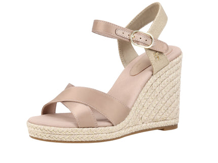 Satin High Wedge Espadrille