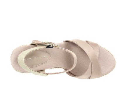 Satin High Wedge Espadrille