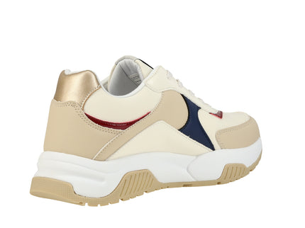 Low Cut Lace-Up Sneaker Beige