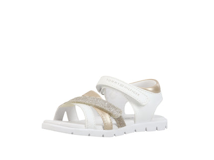 Velcro Sandal White/Gold
