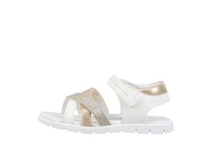 Velcro Sandal White/Gold