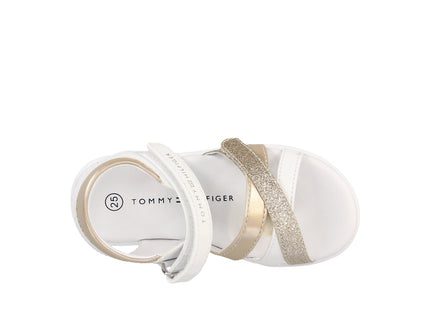 Velcro Sandal White/Gold