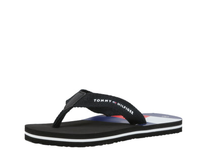 FLAG PRINT FLIP FLOP BLACK