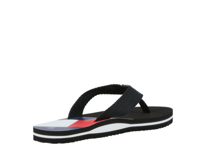 FLAG PRINT FLIP FLOP BLACK