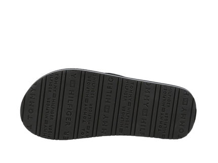 FLAG PRINT FLIP FLOP BLACK
