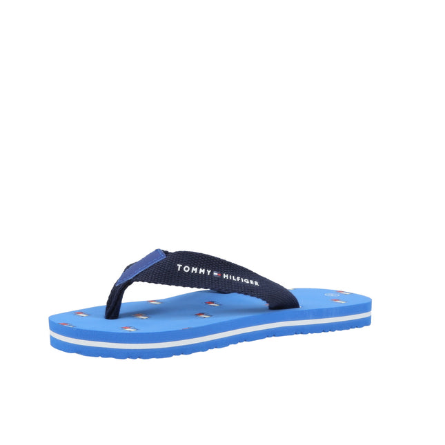 Flag Print Flip Flop Royal Blu