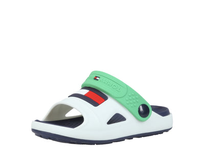 Comfy Sandal White Green