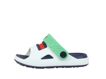 Comfy Sandal White Green