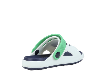 Comfy Sandal White Green