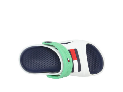 Comfy Sandal White Green