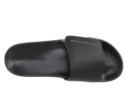 STRAPPY HILFIGER POOL SLIDE - BLACK