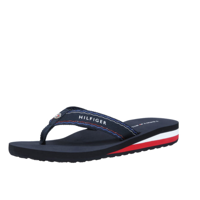 STRIPE INSERT BEACH SANDAL - RWB